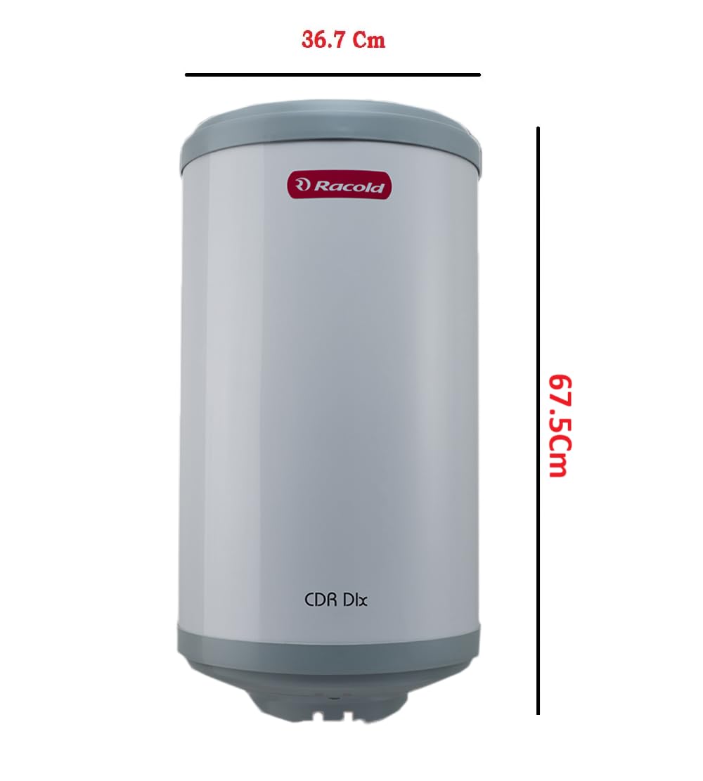 Racold CDR DLX 35ltr - Free Standard Installation & Pipes || 5 Star Rated || ABS Body ||3 Safety Levels || Rust Proof Body || Suitable for High Rise Buildings ||7 Warranty years on tank||