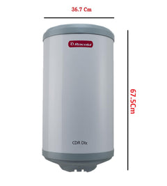 Racold CDR DLX 35ltr - Free Standard Installation & Pipes || 5 Star Rated || ABS Body ||3 Safety Levels || Rust Proof Body || Suitable for High Rise Buildings ||7 Warranty years on tank||