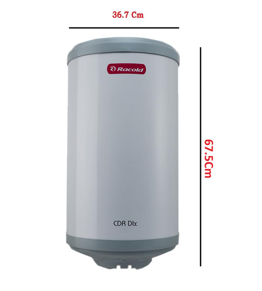Racold CDR DLX 35ltr - Free Standard Installation & Pipes || 5 Star Rated || ABS Body ||3 Safety Levels || Rust Proof Body || Suitable for High Rise Buildings ||7 Warranty years on tank||
