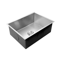 Kaff Marco Handmade Stainless Steel Kitchen Sink 24 x 18 Inch | 304 Grade SS | Satin Finish | KS610SB(R10)