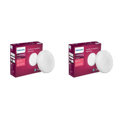 Philips Rimless Full Glow 5-watt Round LED Surface Downlighter (Pack of 2) (Warm White, B0D8195HJL)