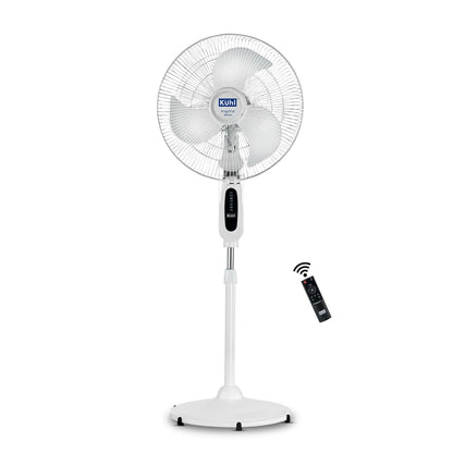 KUHL Inspira T1 400Mm Power Saving BLDC Table Fan With Remote | 28 W | Touch Screen Control Panel With Digital Display | Tilt Mechanism & Swivel Function | Table Fan| High Air Flow & Low Noise,White