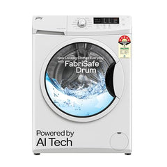 Godrej 8 Kg 5 Star, AI Powered, Inbuilt Heater, Fabrisafe Drum, Steam Wash, Child Lock, Unbalanced Load Sensor, Fully Automatic Front Load Washing Machine (WFEON CRS 8012 5.0 FKEDM CNGR, Candy Grey)
