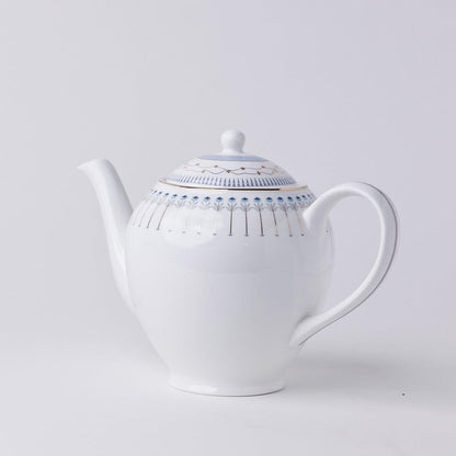 Magique by The Wishing Chair x ClayCraft : River of Flowers Ceramic Teaset 15-Piece | Teapot, Cups & Saucers, Sugar & Milk Pot | Elegant Floral Tea Set for Home High Tea Gifting Weddings Parties