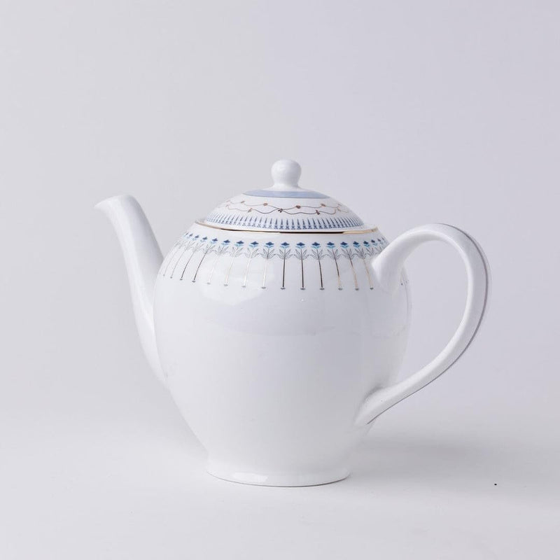 Magique by The Wishing Chair x ClayCraft : River of Flowers Ceramic Teaset 15-Piece | Teapot, Cups & Saucers, Sugar & Milk Pot | Elegant Floral Tea Set for Home High Tea Gifting Weddings Parties