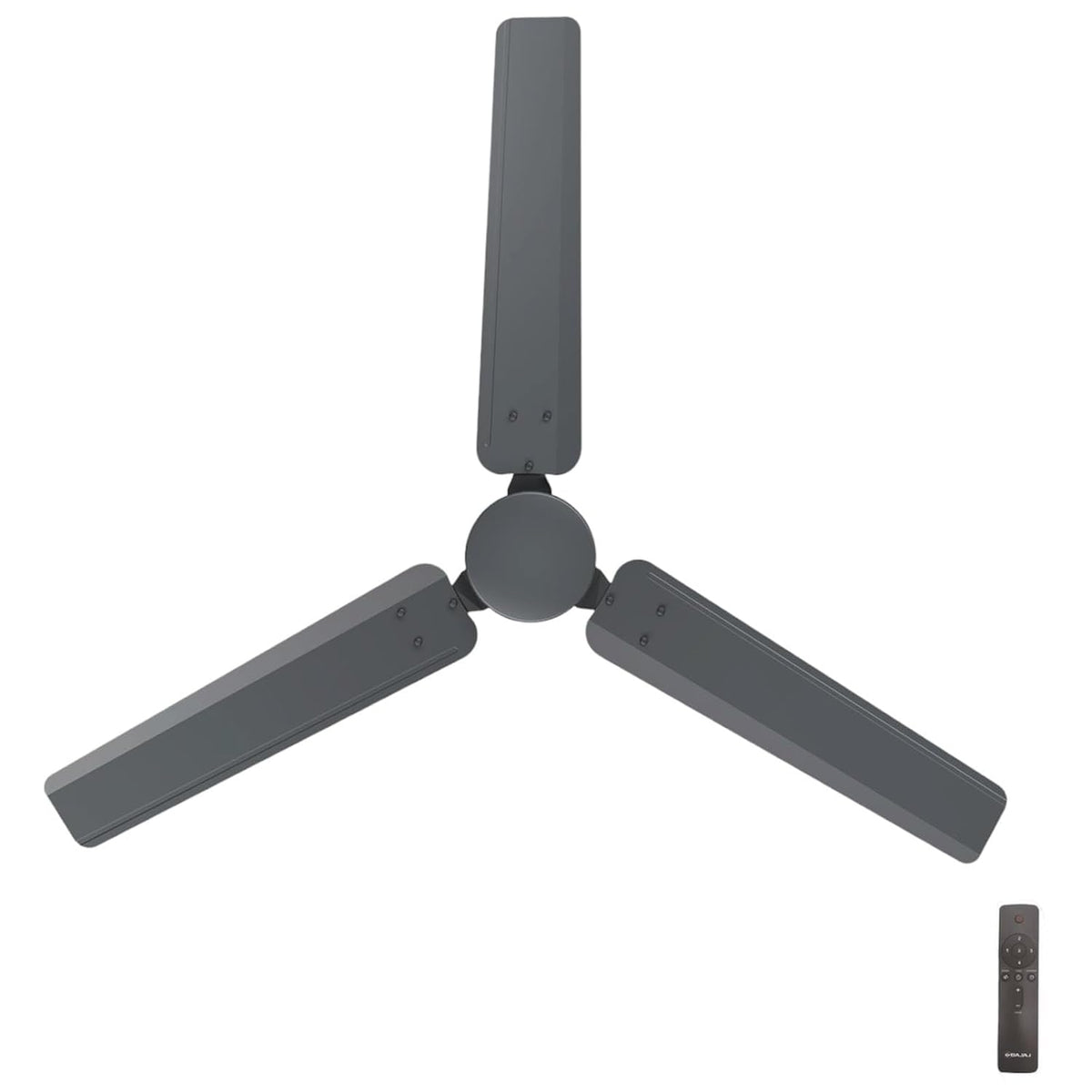 Bajaj Raftaar BLDC 1200 mm Ceiling Fan with Remote (Coalmine Grey)