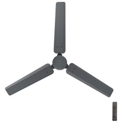 Bajaj Raftaar BLDC 1200 mm Ceiling Fan with Remote (Coalmine Grey)-1