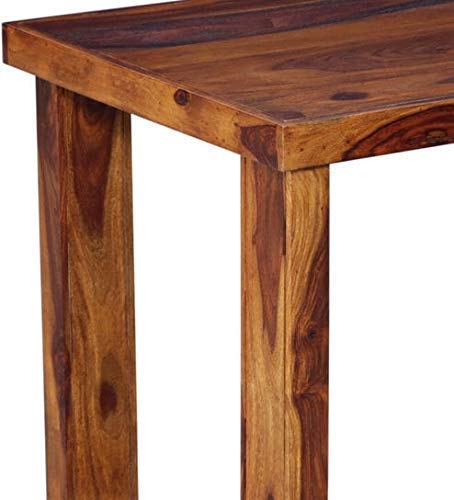 Sheesham Wood 2 Seater Dining Table with Chairs for Home Dining & Living Room Hall (Brown)