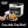 Usha iChef Smart Air Fryer 5.5L | 1200 Watt | 10 in 1 Functions | 8 Preset Menu | Turbo Air Circulation |360° View | Illuminated chamber | Oil Free Cooking | Digital display With Touch Panel (White)