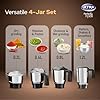 Ultra Apta Mixer Grinder - Fortune White & Black | India’s First Double ball-bearing Motor 550W High Torque with 2 Years Warranty | 204Cu Food-Grade 4 SS Jar, 3 Speed Regular + Pulse