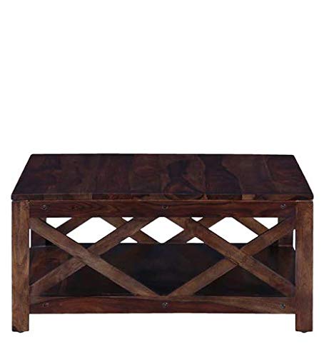 Solid Wood Coffee Table in Provincial Teak Finish Kryss Solid Wood Coffee Table in Provincial Teak Finish