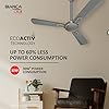 Havells 1200mm Bianca BLDC Motor Ceiling Fan | 5 Star RF Remote, 100% Copper, High Air Delivery, Upto 60% Energy Saving | ECO Active Technology, Flexible Timer Setting | (Pack of 1, Slate)