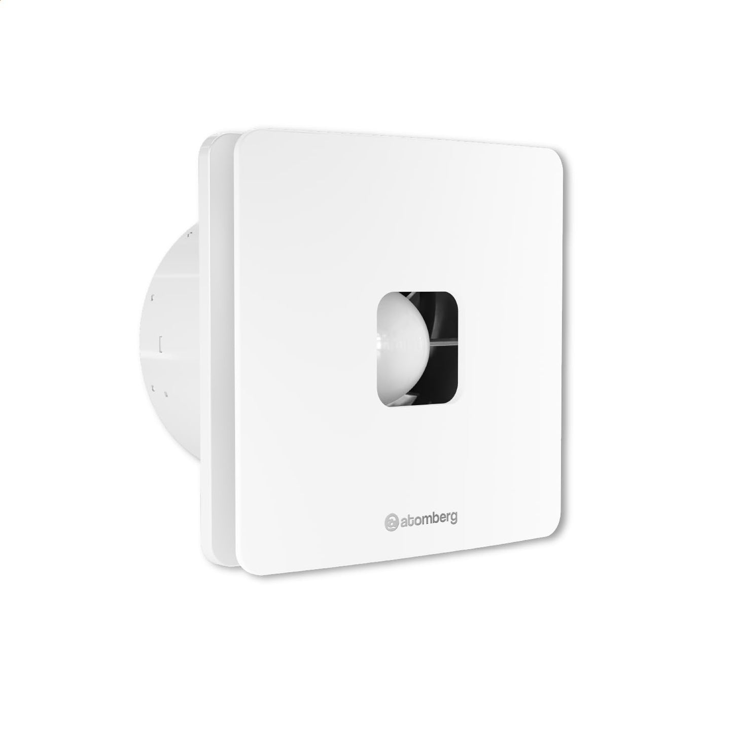 atomberg Studio+ Exhaust Fan 150mm (6 Inches) | BLDC Motor | 6.8W| Low Noise | 2000 RPM| Ideal for Bathroom,Kitchen | Easy to Clean | Installation-Round Cut (153mm) | 2 Years Warranty | (Gloss White)