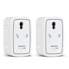Philips 6-16A Smart WiFi Plug (Pack of 2) (black, B0C4FV6TR5)