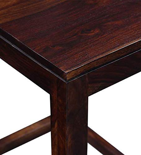 Solid Wooden Bar Chair | Hotel Bar Counter Chair | Cafe Bar Chair in Provincial Light Walnut Finish
