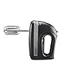 Usha 3732 300 W Hand Mixer with 2 Hooks|2 years warranty,Longer cord for flexible usage,Copper motor for longer life,Accessories Beater and Kneader, Storage box (Black)