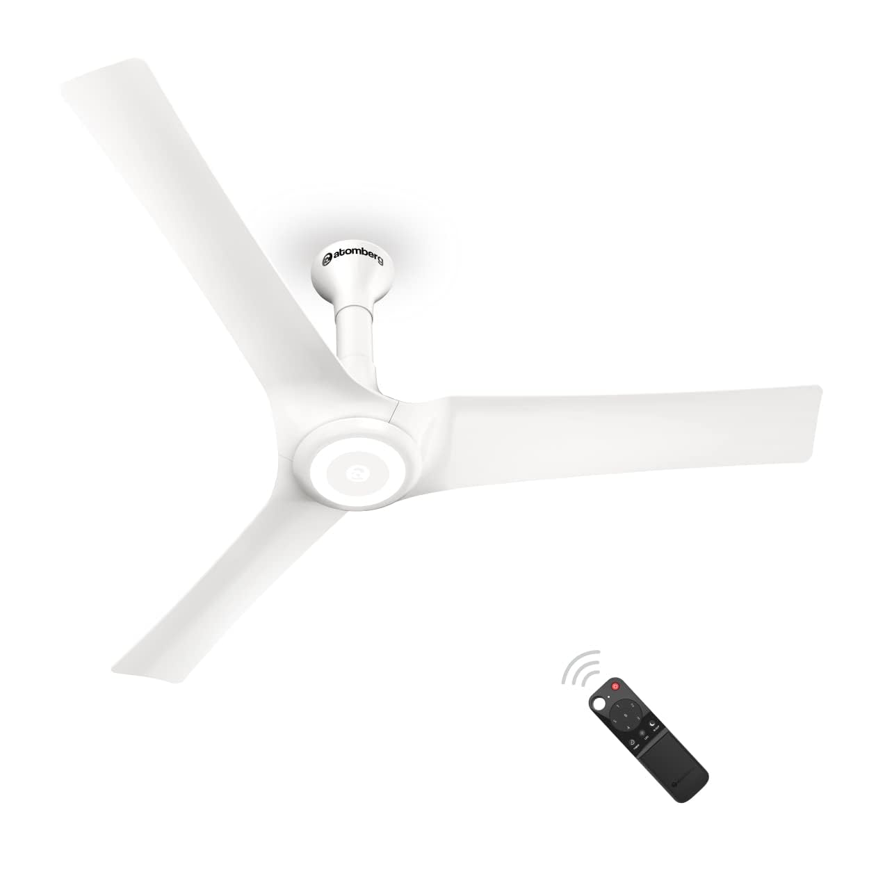 atomberg Aris Starlight BLDC Ceiling Fan 1200mm Best-in-class Air Delivery Smart IoT Remote Silent Operation LED Underlight | BEE 5star | 3 Year Warranty Stellar Black (Tuscan Gold)