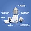 Preethi Blue Leaf Diamond MG-214 mixer grinder 750 watt (Blue/White), 3 jars & Flexi Lid, FBT motor with 2yr Guarantee & Lifelong Free Service (Pack of 2)