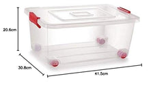 Nakoda Plastic Container - 16L, 1 Piece, Transparent, (41.5 x 30.8 x 20.6) cm