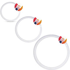 Jar Lid Gasket Set (Small Clip-Type + Medium + Big) - Pack of 3 | Compatible with Sujata Mixer Grinder