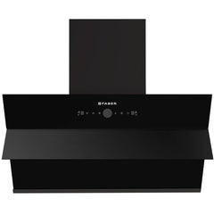 Faber Comet 90cm 1600m³/hr BLDC Autoclean Filterless Slant Chimney| Built In Oil Collector|Touch & Gesture Control| 12Yr