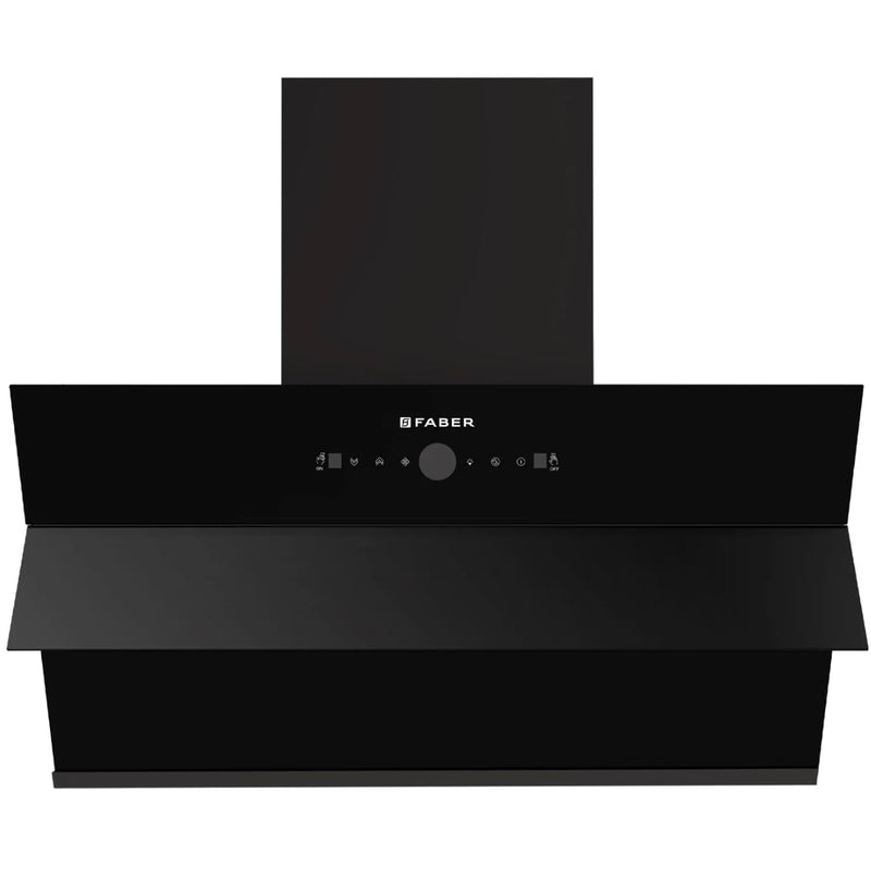 Faber Comet 90cm 1600m³/hr BLDC Autoclean Filterless Slant Chimney| Built In Oil Collector|Touch & Gesture Control| 12Yr