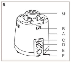 Mixer Outer Body (Base Only) | Compatible with Sujata Mixer Grinder