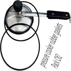 Rubber Cooker Gasket Combo Set 2 Pressure Cookers Suitable For (3LITRE) Allpressure (Cooker Gasket Combo Set 2) Hawkins Pressure Cooker Not Support, Black