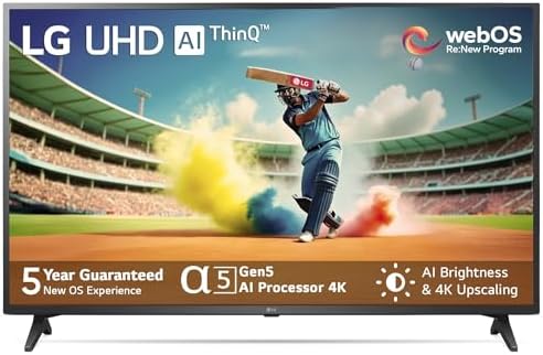 LG 139 cm (55 inches) 4K Ultra HD Smart LED TV 55UQ7500PSF (Ceramic Black)