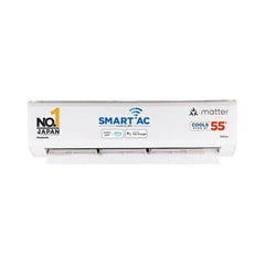 Panasonic EU 7 in 1 Convertible 1.5 Ton 5 Star Inverter Split Smart AC (100% Copper Condenser, CS/CU-EU18BKY5XFM), 55°Tested, PM0.1 Filter, Ag Clean, 4Way Swing, High CFM & Eco tough Outdoor