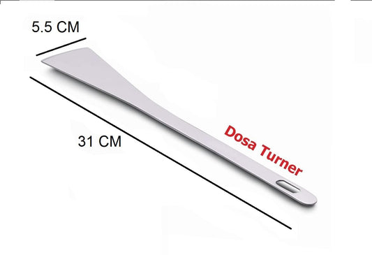 Dynore Stainless Steel Andhra Palta/Turners for Dosa/Uttapam/Roti/Paratha Size-31 Cm- (Pack of 1)