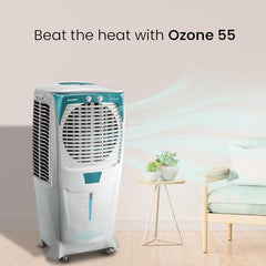 Crompton Ozone 55 Litres Desert Air Cooler for home | Large & Easy Clean Ice Chamber | 4-Way Air Deflection | High Density Honeycomb Pads | Everlast Pump | Auto Fill