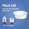 Preethi Blue Leaf Diamond MG-214 mixer grinder 750 watt (Blue/White), 3 jars & Flexi Lid, FBT motor with 2yr Guarantee & Lifelong Free Service (Pack of 2)