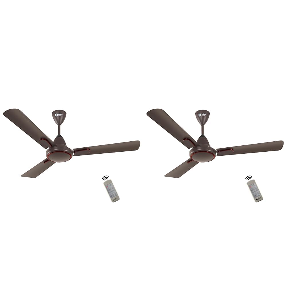 Orient Electric 1200 mm Hector Deco| Ceiling fan with Remote| Decorative ceiling fan with stylish ring & trims| Saves up to 50% on electricity bills| 5 years warranty BLDC ceiling fan| White