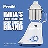 Preethi Blue Leaf Diamond MG-214 mixer grinder 750 watt (Blue/White), 3 jars & Flexi Lid, FBT motor with 2yr Guarantee & Lifelong Free Service (Pack of 2)