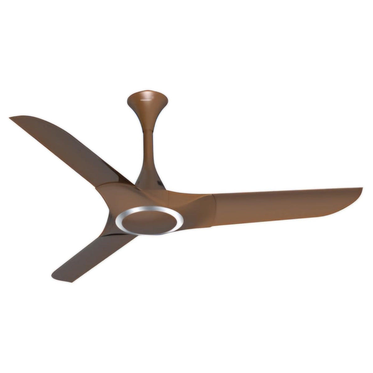 V-Guard Husher BLDC 1200 mm Ceiling Fan with Remote | 5 Star (Caramel Brown Silver)