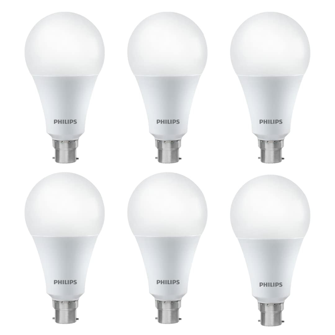 Philips 14 Watt LED Bulb, Base B22 (Cool Day Light, Pack of 6)
