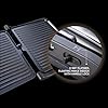 Usha iChef Sandwich Grill | 2000 Watt| Large 4 Slice Flat Bread Griller | 0-180° Flat Bed | Temperature and Timer Control | Auto Shut-off after Pre-Set time |2 Years Warranty (Stainless steel)
