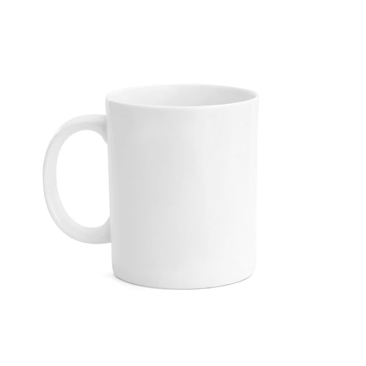 Clay Craft Fine Ceramic Plain Solid Color Milk Mug 350 ml Best for Office and Home, Gifted to Mother, Father, Sister, Brother, Friends and Family (White, 1)