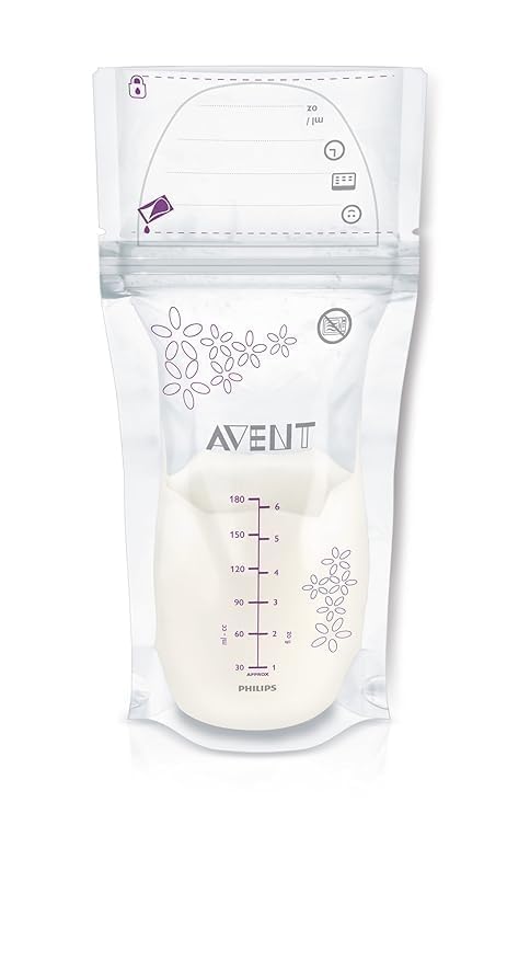 Philips Avent Plastic Philips Breast Milk Storage Bags - 50 Bags (SCF603/50)