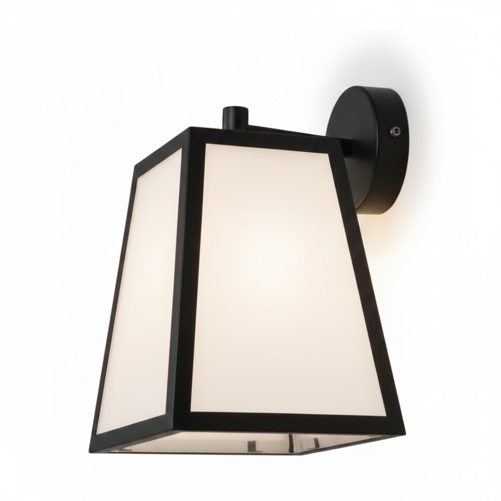 Philips Serene Wall Light (Matte black with diffused glass, B0GP6NJZH1)