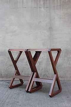 Classic Solid Wood Saddle-Seat Kitchen Counter Stool | Damru Design Bar Stool | bar Chair for Kitchen Set of 2
