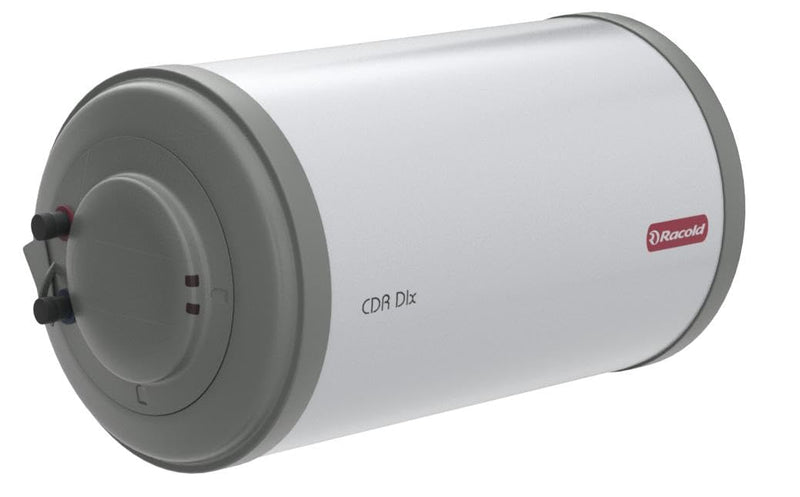 Racold CDR DLX 15ltr Horizontal (LEFT SIDE) Water Heater with Free Installation & Pipes||Fits Under False Ceilings|Titanium Enameled Coating|| Warranty:7 Yr Tank, 3 Yr Element, 2Yr Product