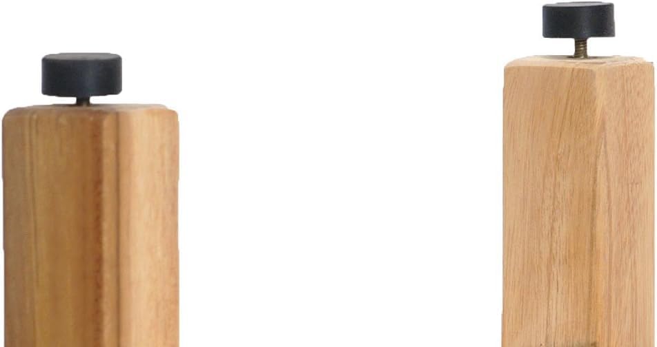 Teak Wood Shower Bench - Waterproof, Durable, Compact Spa Stool for Indoor & Outdoor Use - Non-Slip Rubber Feet