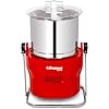 Ponmani Hybrid Commercial Tilting Wet Grinder (20 Litre) - Stainless Steel, Red