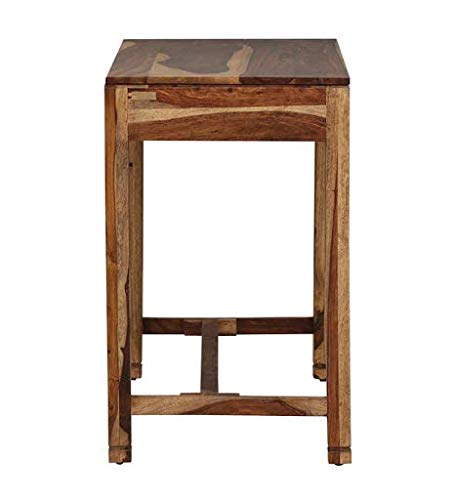 Wooden Study Table in Provincial Teak Finish | Computer Desk | Writing Study Table with 2 Side Drawers Classic 