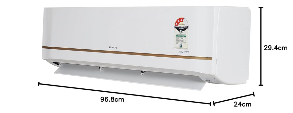 Hitachi Smart Choice 1.5 Ton 3 Star Hot & Cold Inverter Split AC with Expandable Technology (100% Copper, Dust Filter, 3100HP RSQG318HGXA, White)-3