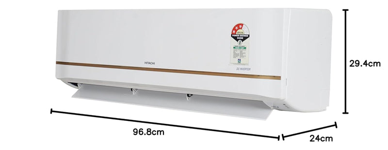 Hitachi Smart Choice 1.5 Ton 3 Star Hot & Cold Inverter Split AC with Expandable Technology (100% Copper, Dust Filter, 3100HP RSQG318HGXA, White)-3