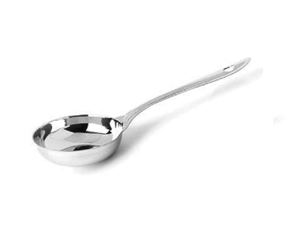 Dynore Round Stainless Steel Dosa Batter Spatula/Dosa Ladle Spoon/Dosa Laddle Spoodle- Set Of 2, 21 Cm
