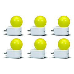 Philips Joy Vision-Plug N Play Coral Rush 0.5W LED Bulb - Yellow, Pack of 6